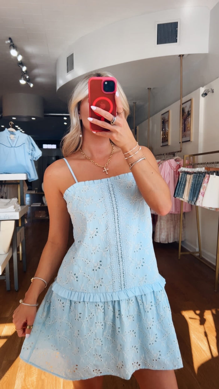 KYLIE EYELET DRESS