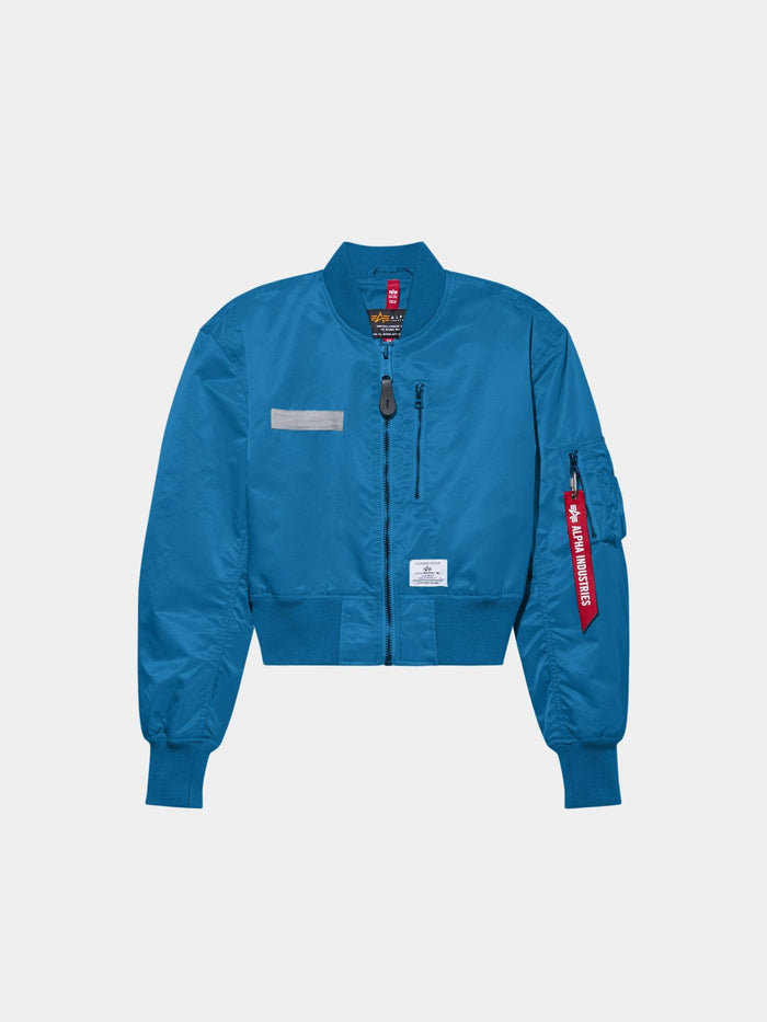L-2B CROPPED GEN II BOMBER JACKET WOMENS OUTERWEAR Alpha Industries DENIM BLUE XS