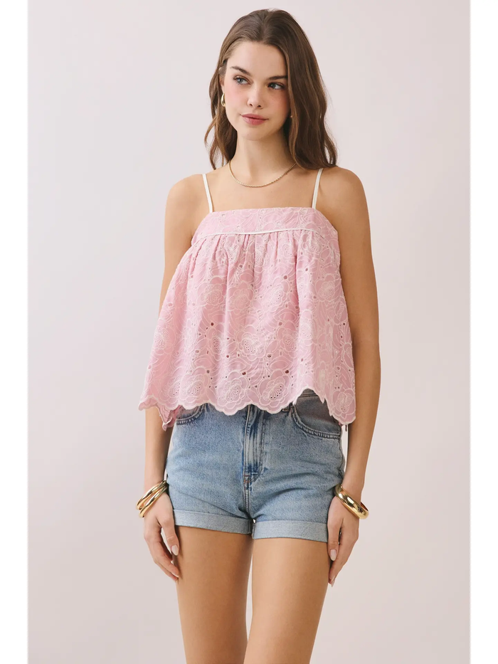 Lace Babydoll Cami Top