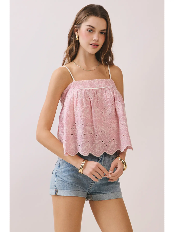 Lace Babydoll Cami Top