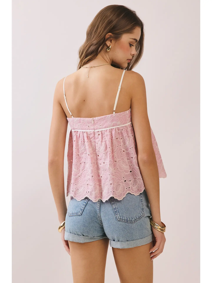Lace Babydoll Cami Top