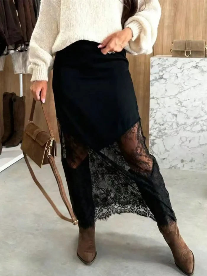 Lace Midi Skirt