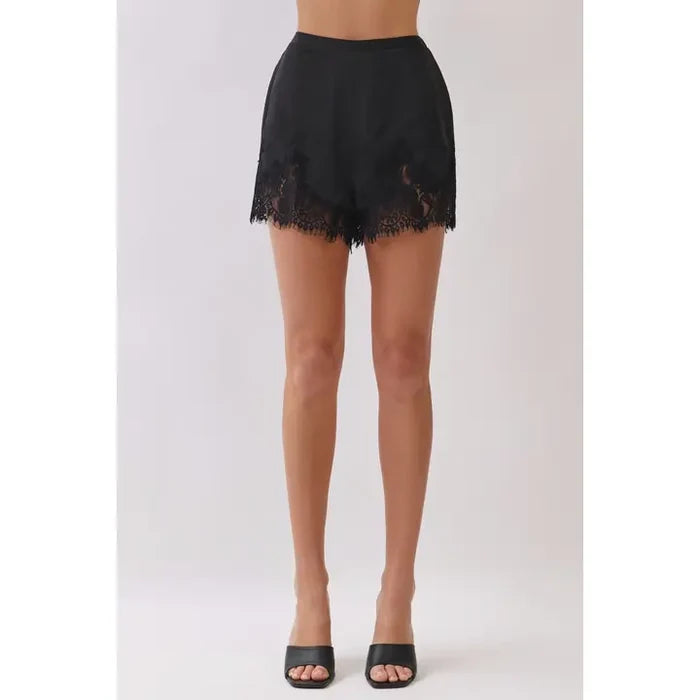 Lace Trim Shorts