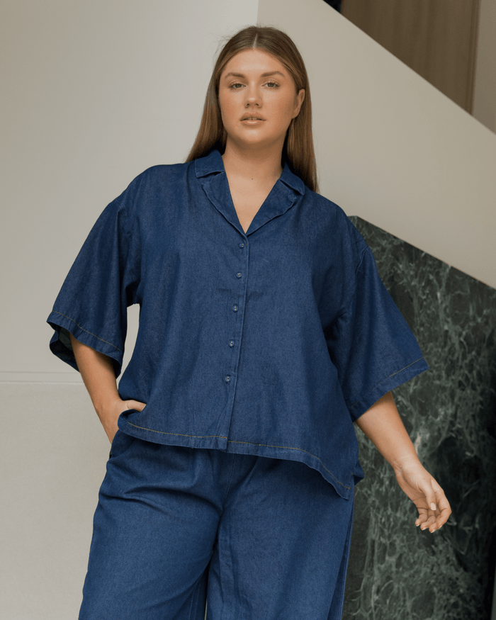 Lacey Shirt | Dark Denim
