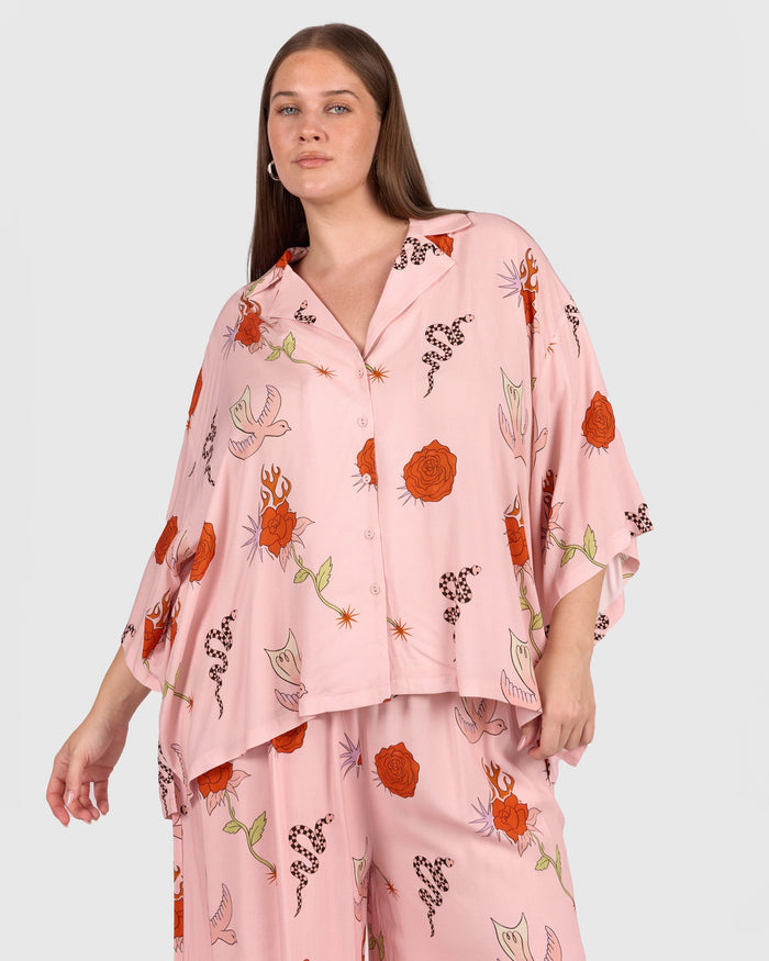 Lacey Shirt | Desert Rose