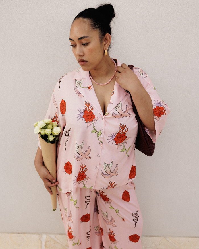 Lacey Shirt | Desert Rose