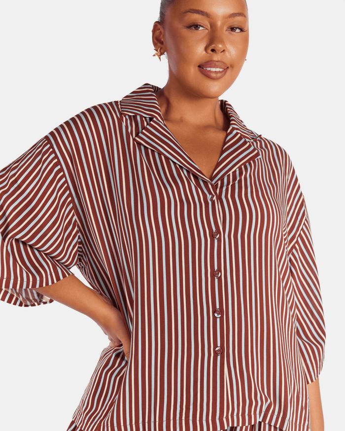 Lacey Shirt | Sandbar Stripe