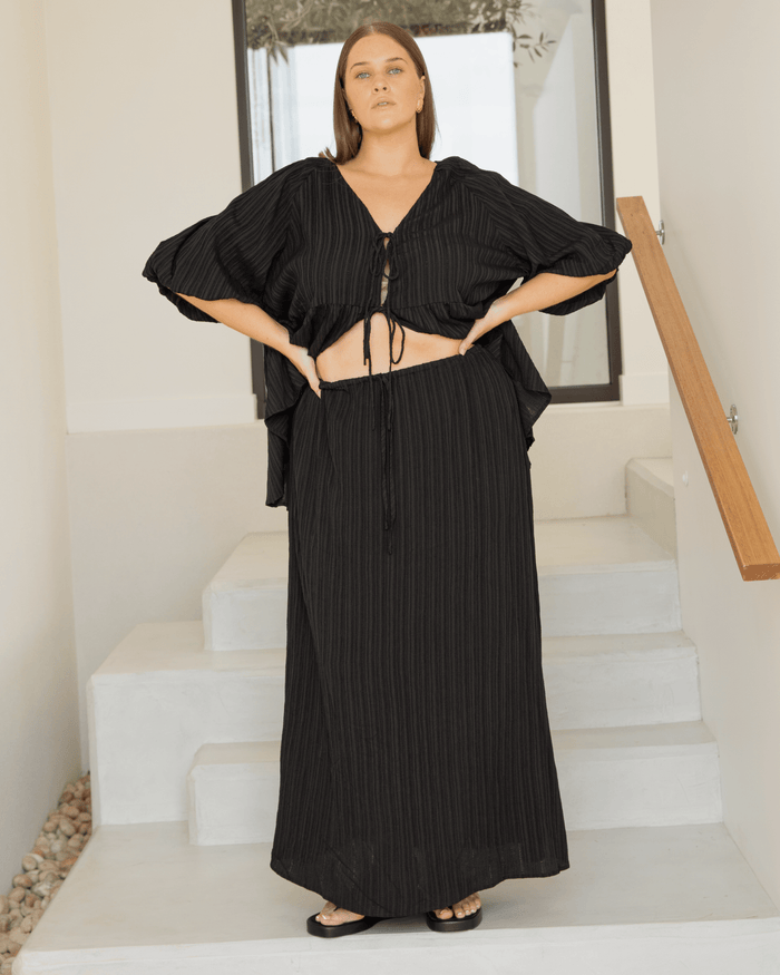 Lacey Skirt | Black Crepe
