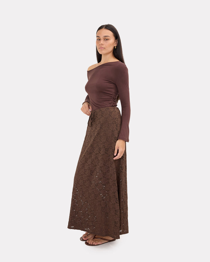 Lacey Skirt | Chocolate Lace
