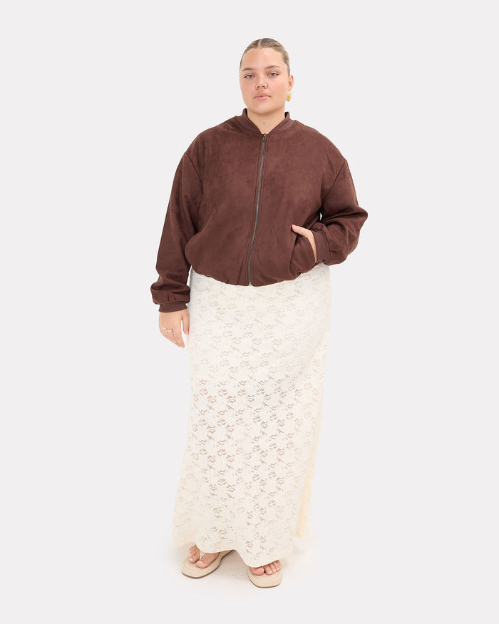 Lacey Skirt in Cream Lace | Size Inclusive AU 6-26 | The Lullaby Club