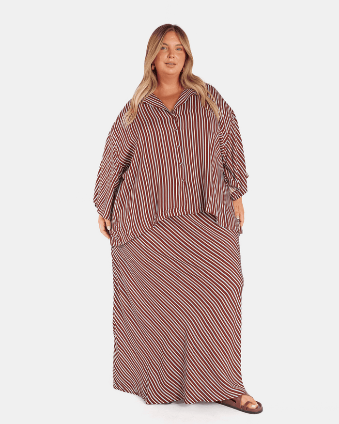 Lacey Skirt | Sandbar Stripe