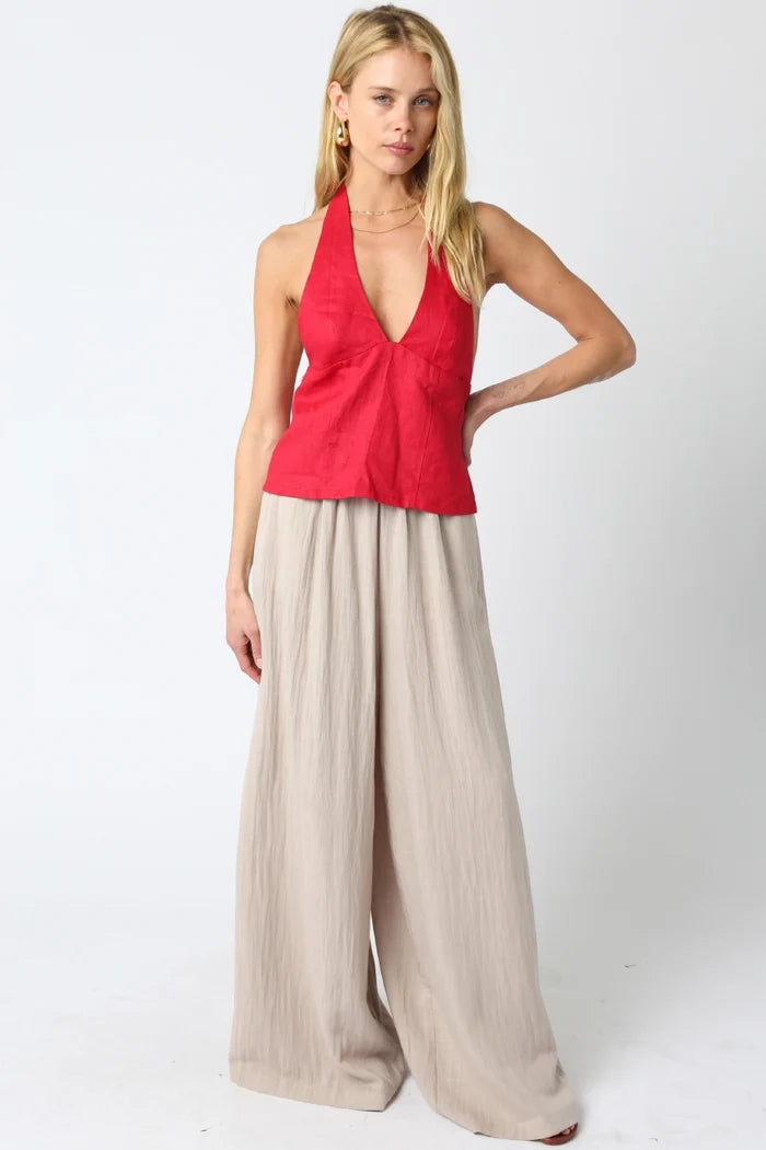 Linen Halter Top