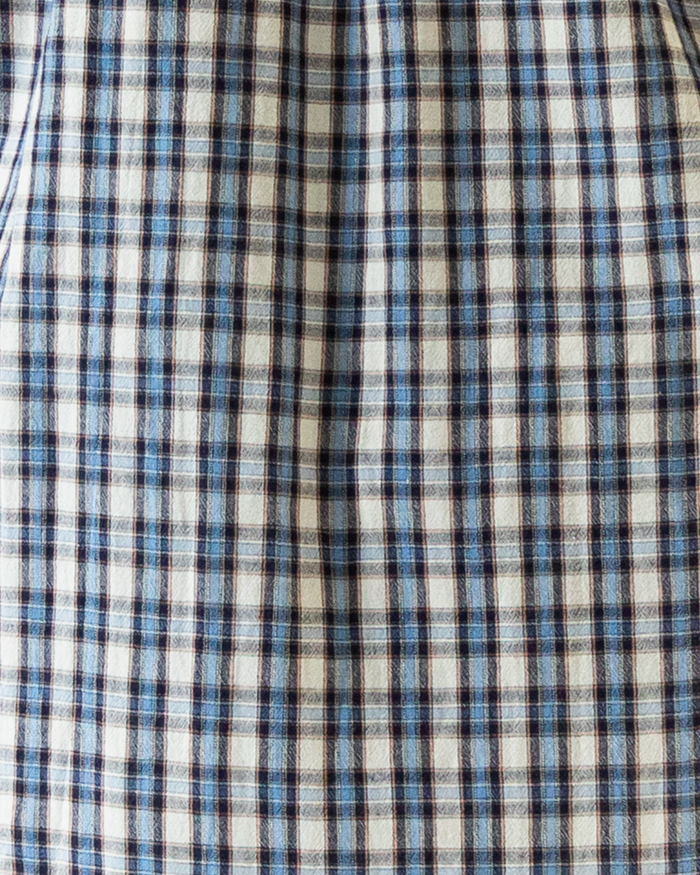 Denim Gingham Print - 100% Cotton Fabric - The Lullaby Club