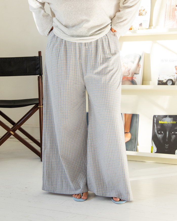 Lola Pants in Powder Blue - Size Inclusive Wide-Legged Pants AU6-26 - The Lullaby Club