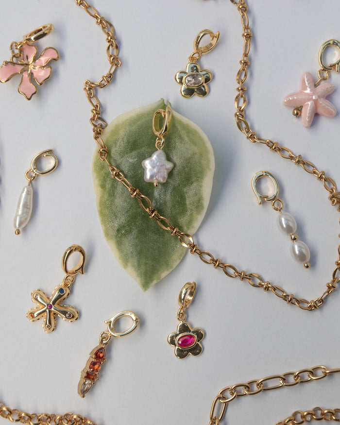 Long Pearl Charm