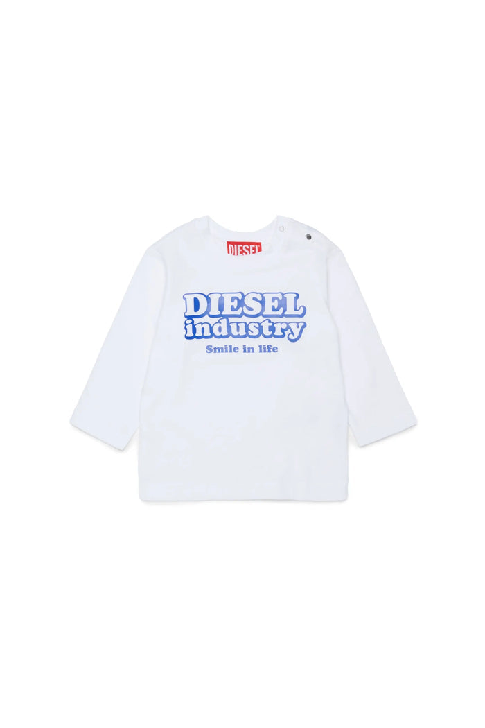 Long-sleeve T-shirt with Diesel Industry print