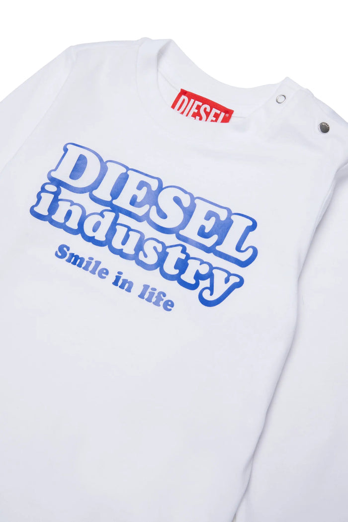 Long-sleeve T-shirt with Diesel Industry print