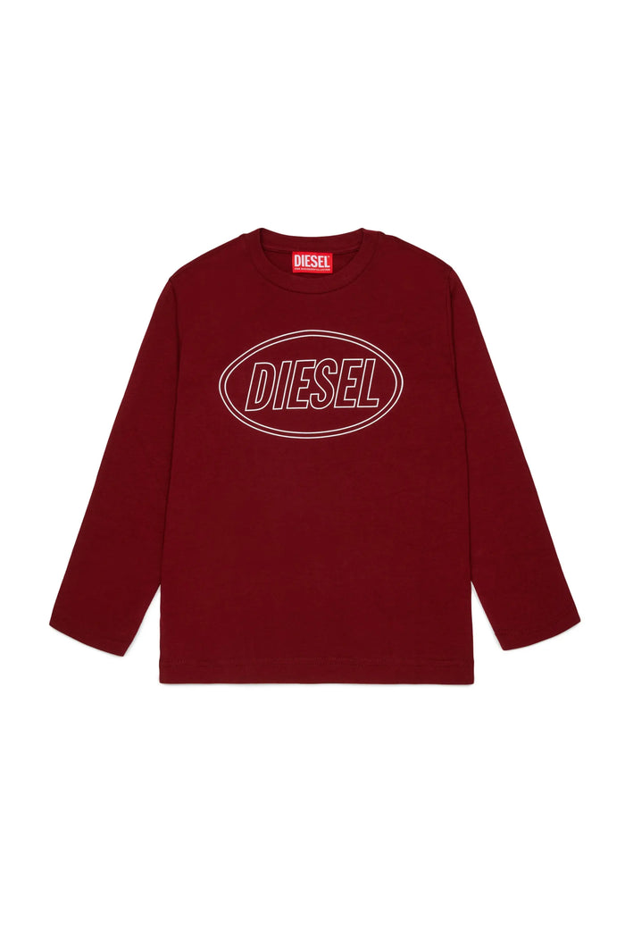 Long-sleeve T-shirt with Oval D logo