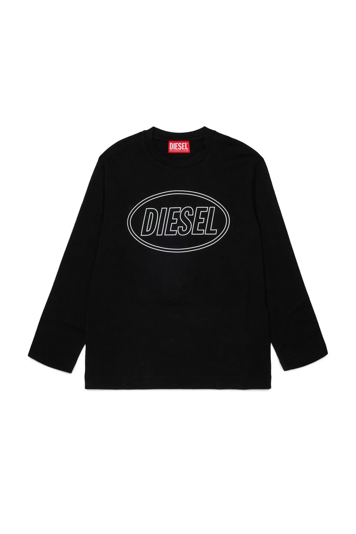 Long-sleeve T-shirt with Oval D logo