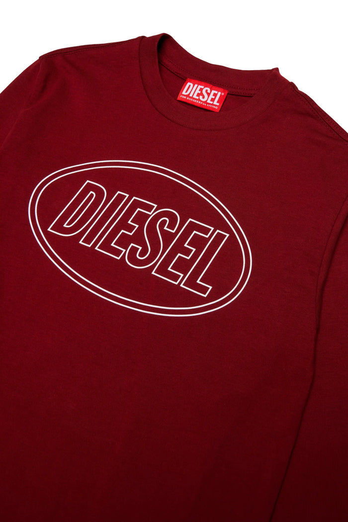 Long-sleeve T-shirt with Oval D logo