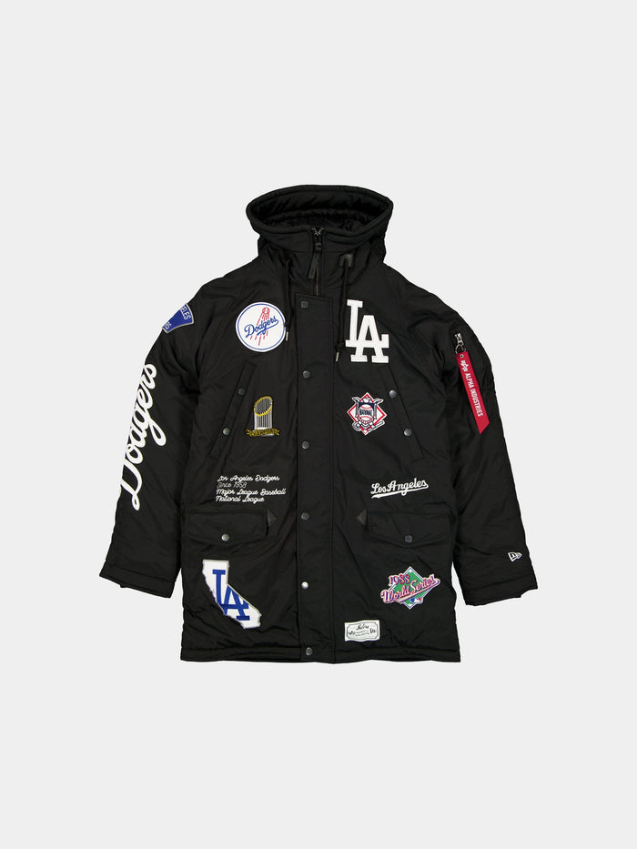 LOS ANGELES DODGERS X ALPHA X NEW ERA PARKA (BLACK) OUTERWEAR Alpha Industries BLACK S