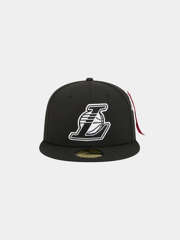 LOS ANGELES LAKERS X ALPHA X NEW ERA 59FIFTY FITTED CAP HAT Alpha Industries