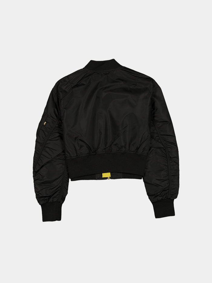 LOS ANGELES LAKERS X ALPHA X NEW ERA L-2B CROPPED BOMBER JACKET WOMENS OUTERWEAR Alpha Industries