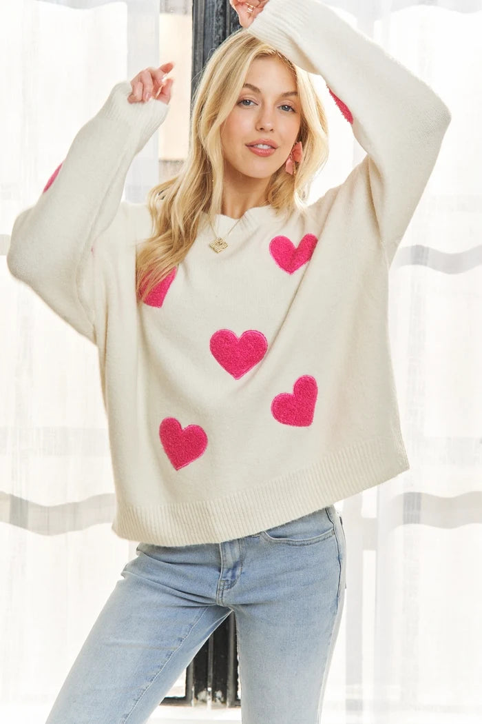 LOVEY HEART SWEATER