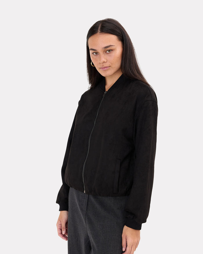 Lucia Bomber in Black | Size Inclusive Fashion | The Lullaby Club