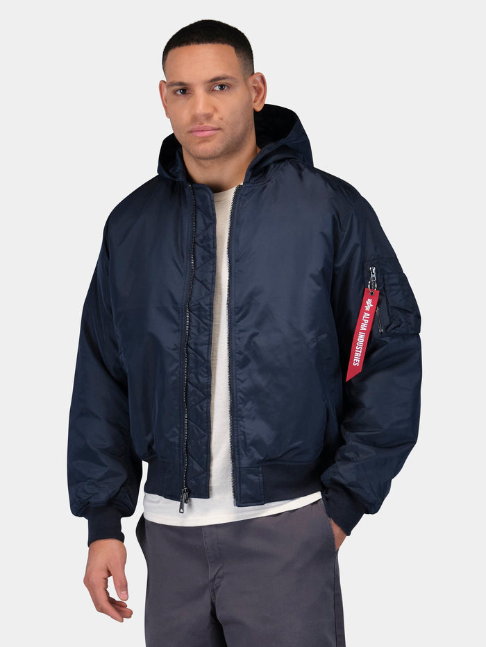 MA-1 HOODED OXFORD FLIGHT JACKET OUTERWEAR Alpha Industries