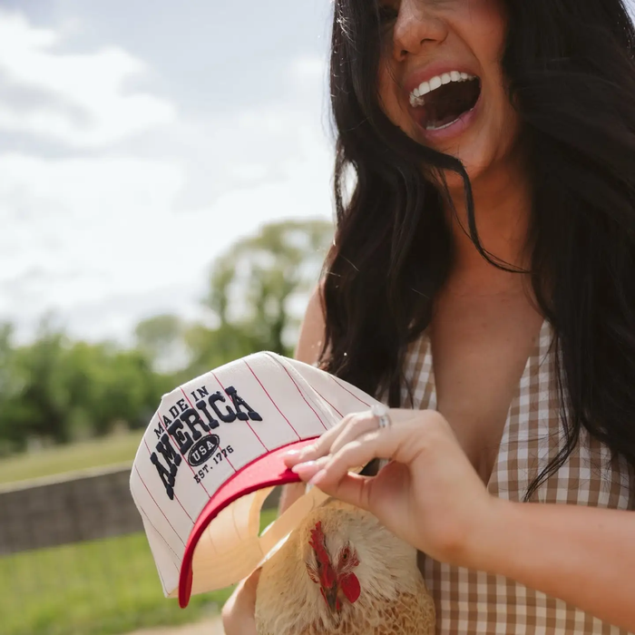 Made in America Trucker Hat - Greige Goods