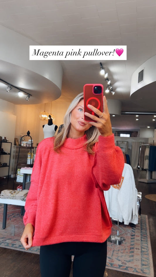 MAGENTA PINK PULLOVER