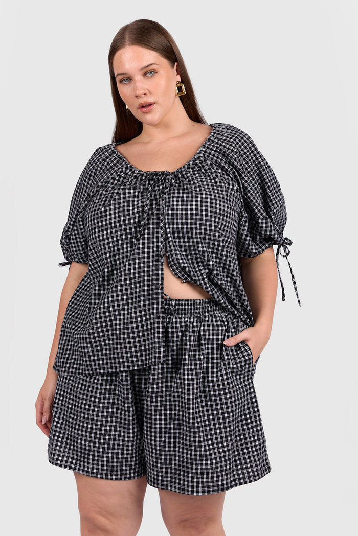 Matilda Shorts | Midnight Gingham