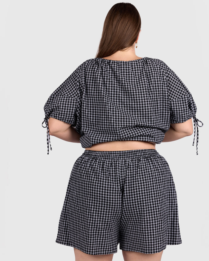 Matilda Shorts | Midnight Gingham