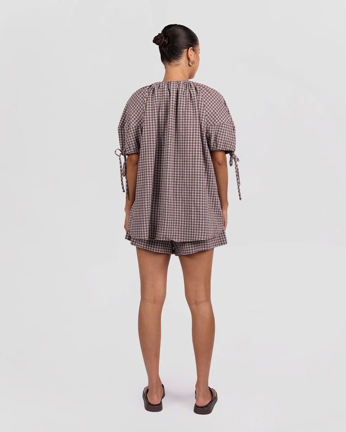 Matilda Shorts | Walnut Gingham