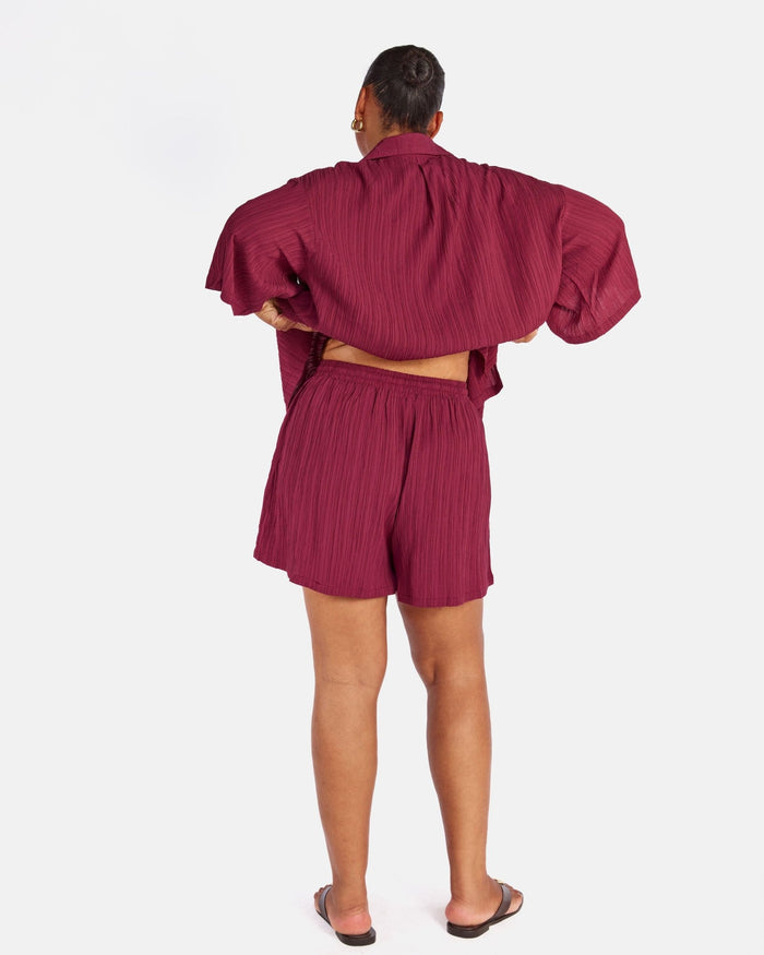 Matilda Shorts | Wine Crepe