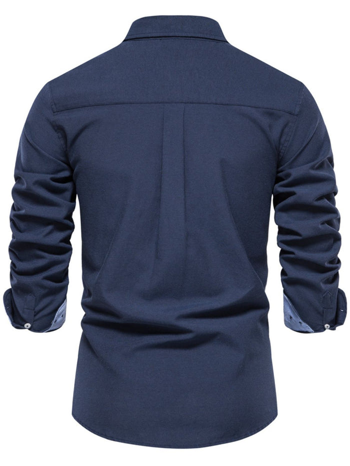 Men's Button Down Collared Neck Shirt for Stylish Comfort