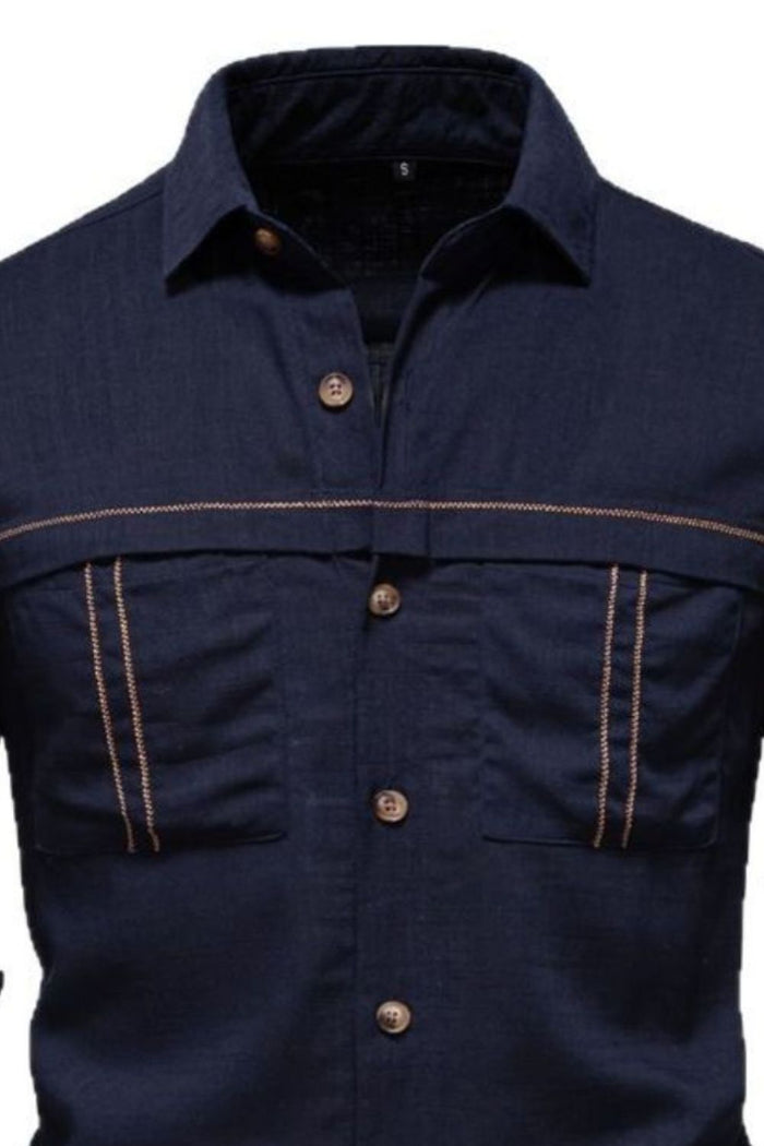 Men's Button Down Collared Neck Shirt for Stylish Comfort