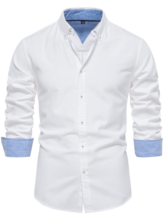 Men's Button Down Collared Neck Shirt for Stylish Comfort