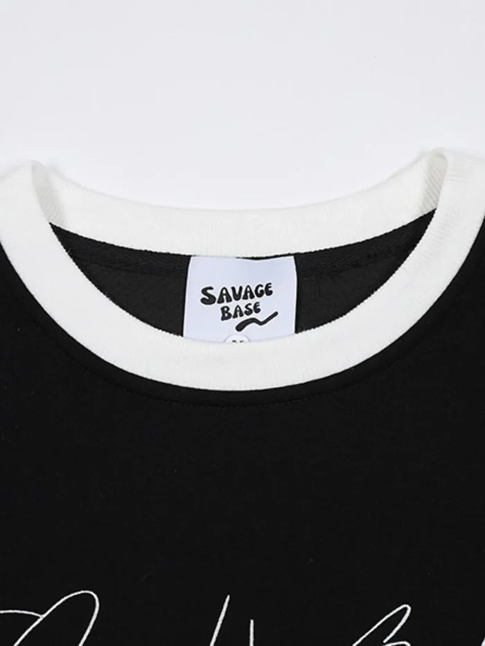 Men's Color Block Crew Neck Sweatshirt