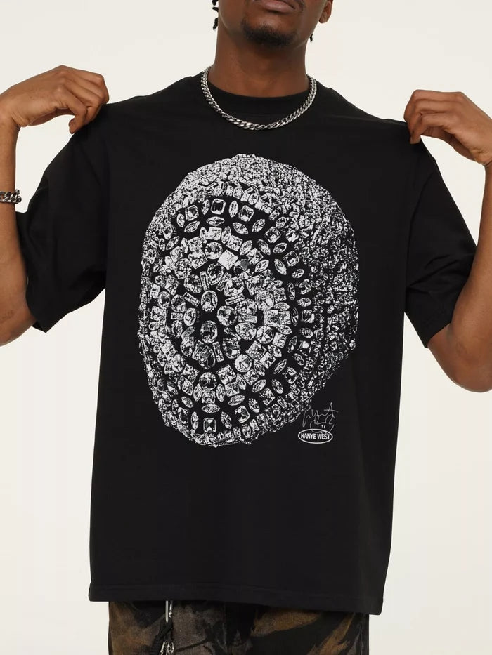 Men's Graphic Round Neck Short Sleeve T-Shirt
