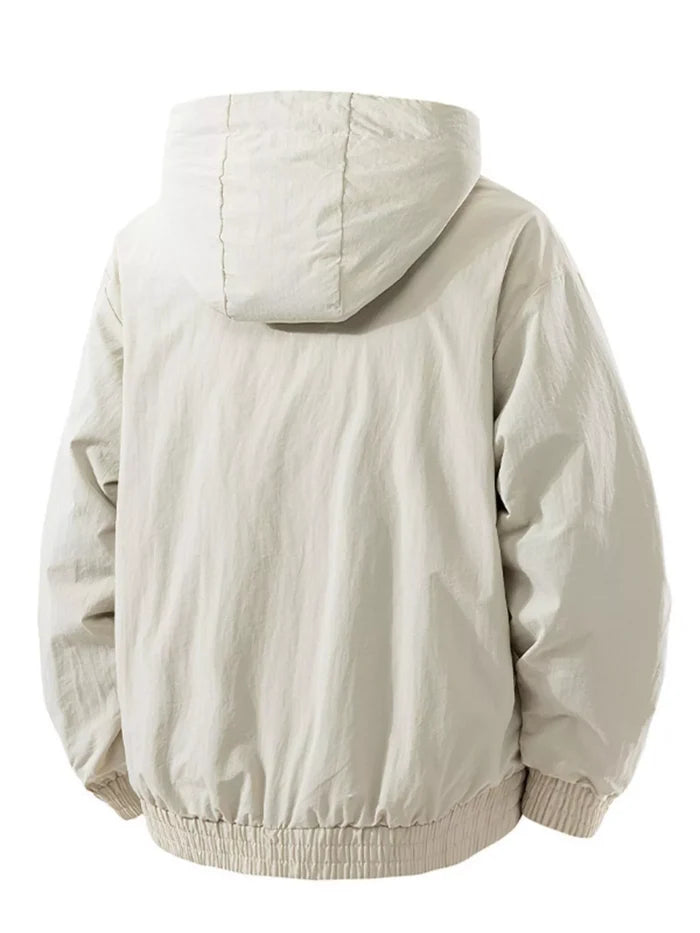 Men's Plus Size Casual Hooded Lightweight Jacket