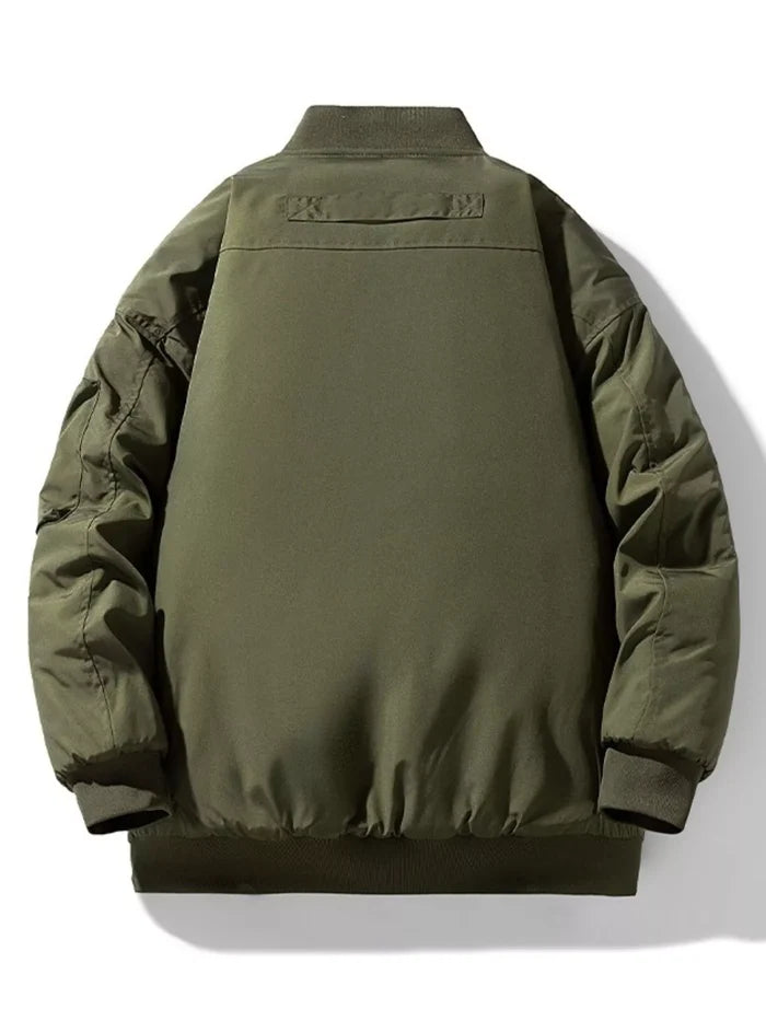 Men's Plus Size Casual Lightweight Padded Bomber Jacket