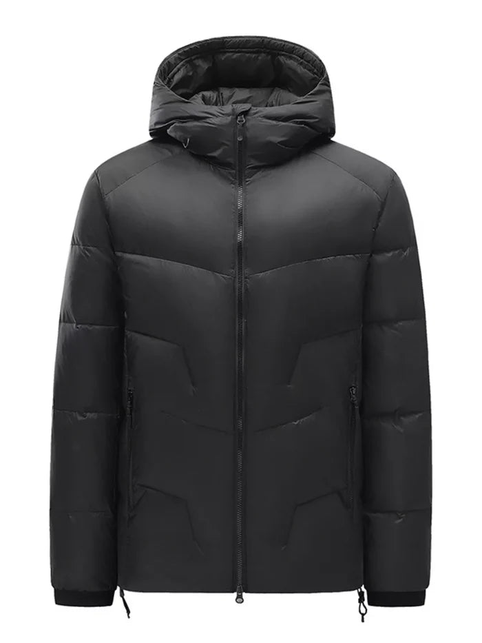 Men's Plus Size Hooded Padded Winter Puffer Jacket