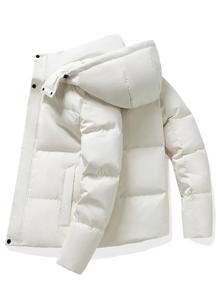 Men's Plus Size Hooded Padded Winter Puffer Jacket