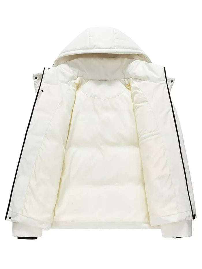 Men's Plus Size Hooded Padded Winter Puffer Jacket