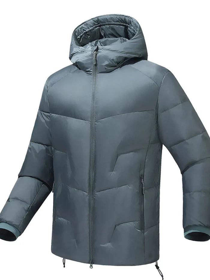 Men's Plus Size Hooded Padded Winter Puffer Jacket