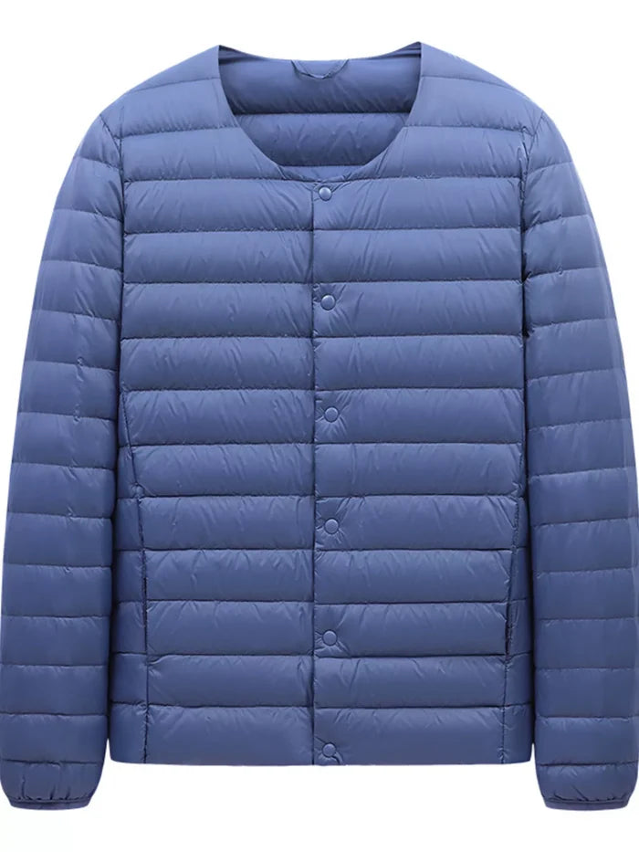 Men's Plus Size Lightweight Snap-Down Jacket