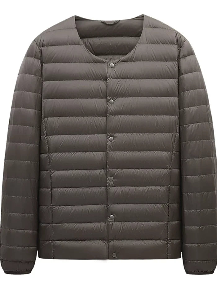 Men's Plus Size Lightweight Snap-Down Jacket