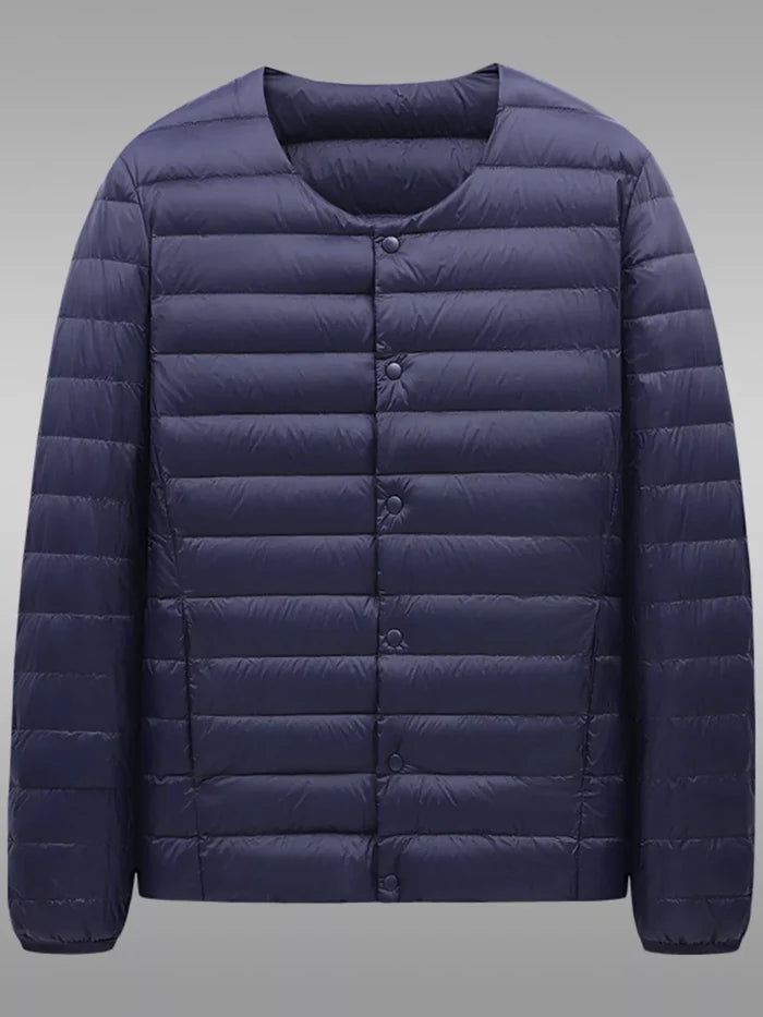 Men's Plus Size Lightweight Snap-Down Jacket